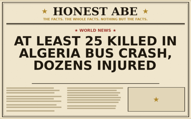 At Least 25 Killed in Algeria Bus Crash, Dozens Injured