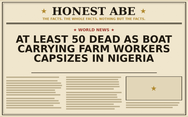 At Least 50 Dead as Boat Carrying Farm Workers Capsizes in Nigeria
