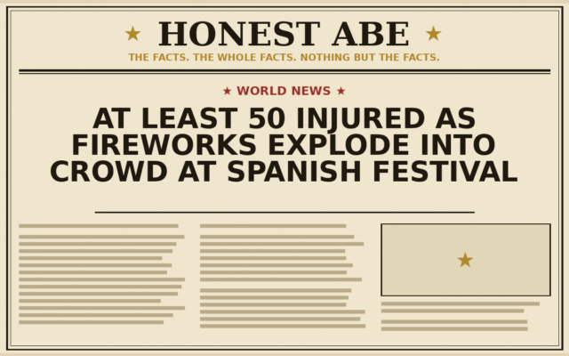 At Least 50 Injured as Fireworks Explode Into Crowd at Spanish Festival