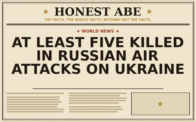 At Least Five Killed in Russian Air Attacks on Ukraine