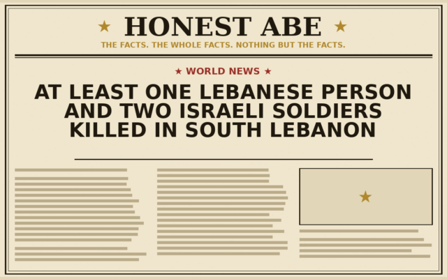 At Least One Lebanese Person and Two Israeli Soldiers Killed in South Lebanon