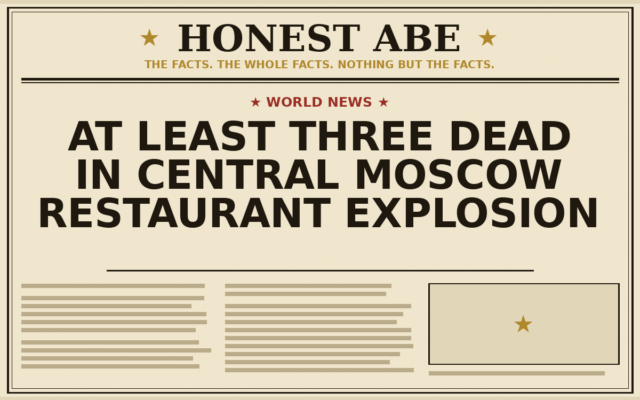 At Least Three Dead in Central Moscow Restaurant Explosion