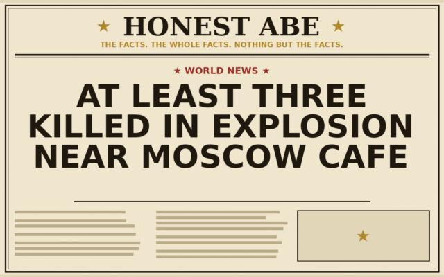 At Least Three Killed in Explosion Near Moscow Cafe