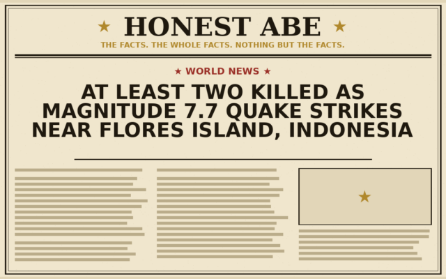 At Least Two Killed as Magnitude 7.7 Quake Strikes Near Flores Island, Indonesia