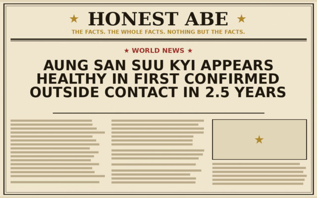 Aung San Suu Kyi Appears Healthy in First Confirmed Outside Contact in 2.5 Years