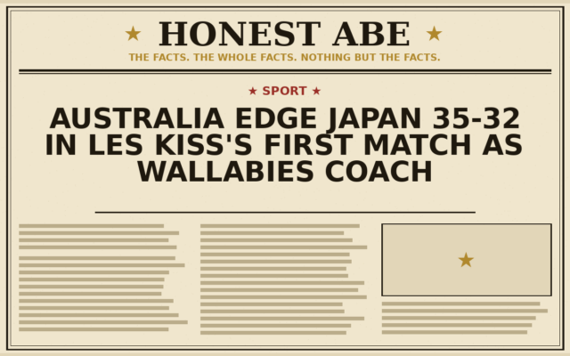 Australia Edge Japan 35-32 in Les Kiss’s First Match as Wallabies Coach