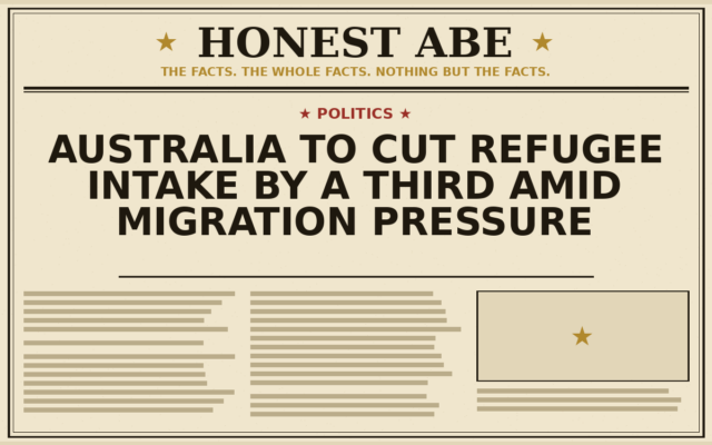 Australia to Cut Refugee Intake by a Third Amid Migration Pressure