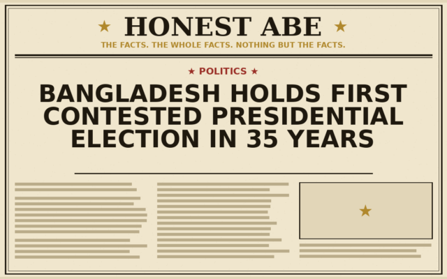 Bangladesh Holds First Contested Presidential Election in 35 Years