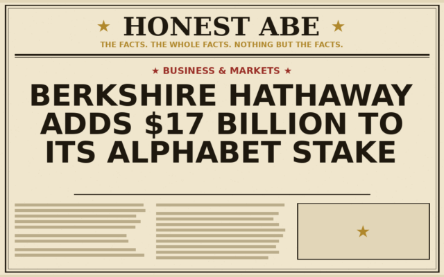 Berkshire Hathaway Adds $17 Billion to Its Alphabet Stake
