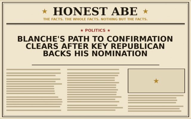 Blanche’s Path to Confirmation Clears After Key Republican Backs His Nomination