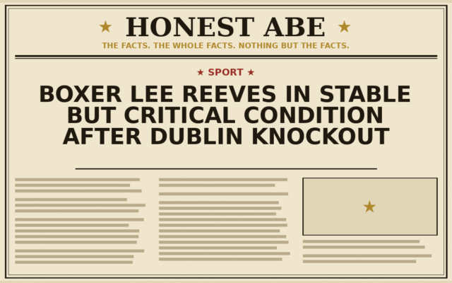 Boxer Lee Reeves in Stable but Critical Condition After Dublin Knockout
