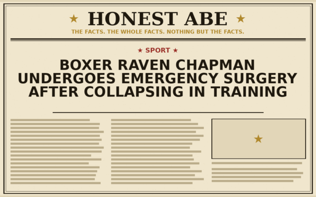 Boxer Raven Chapman Undergoes Emergency Surgery After Collapsing in Training
