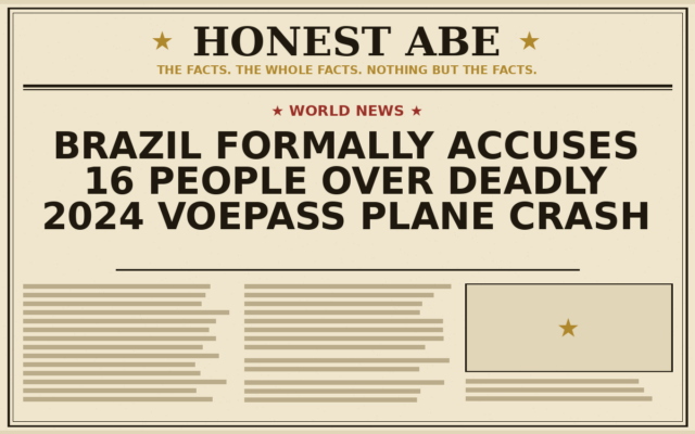 Brazil Formally Accuses 16 People Over Deadly 2024 Voepass Plane Crash