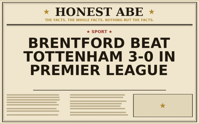 Brentford Beat Tottenham 3-0 in Premier League