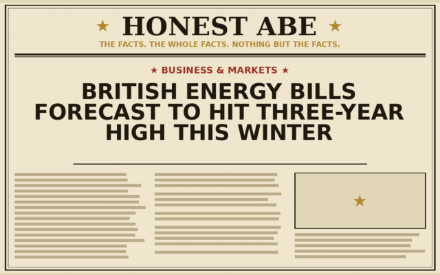 British Energy Bills Forecast to Hit Three-Year High This Winter