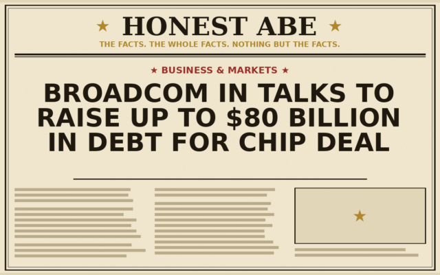 Broadcom in Talks to Raise Up to $80 Billion in Debt for Chip Deal