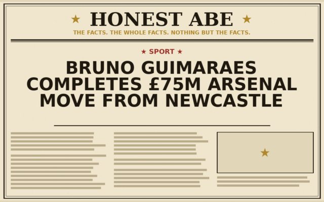 Bruno Guimaraes Completes £75m Arsenal Move From Newcastle