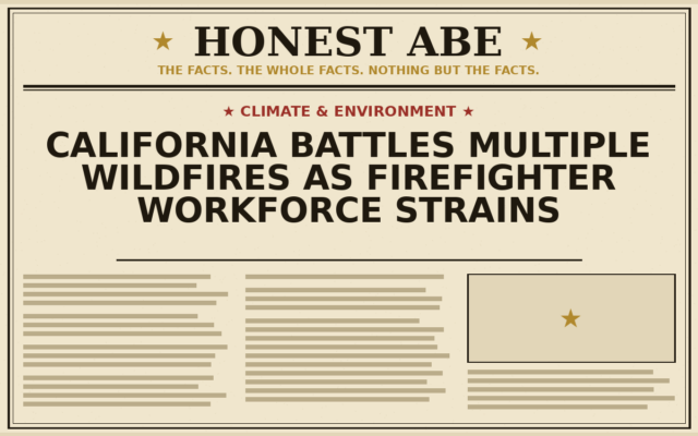 California Battles Multiple Wildfires as Firefighter Workforce Strains
