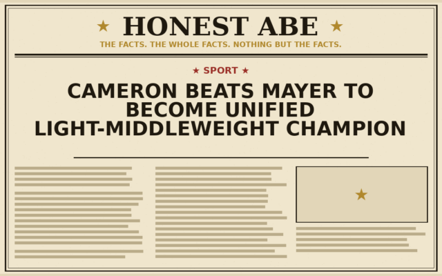 Cameron beats Mayer to become unified light-middleweight champion