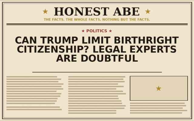 Can Trump Limit Birthright Citizenship? Legal Experts Are Doubtful