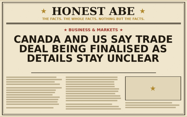 Canada and US Say Trade Deal Being Finalised as Details Stay Unclear