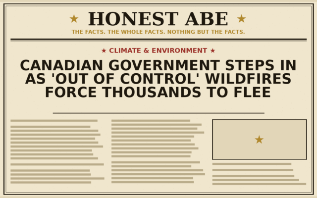 Canadian Government Steps In as ‘Out of Control’ Wildfires Force Thousands to Flee