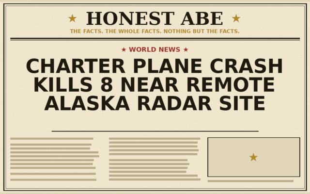 Charter Plane Crash Kills 8 Near Remote Alaska Radar Site