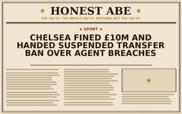 Chelsea Fined £10m and Handed Suspended Transfer Ban Over Agent Breaches