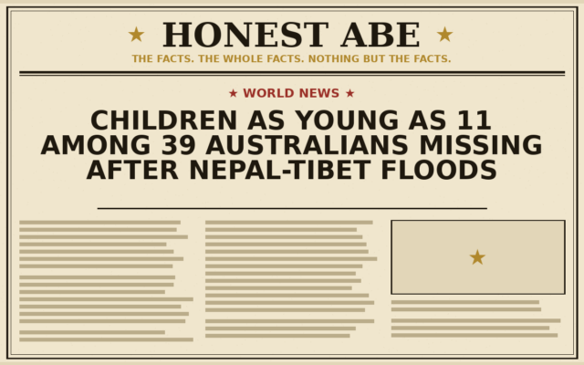 Children as Young as 11 Among 39 Australians Missing After Nepal-Tibet Floods