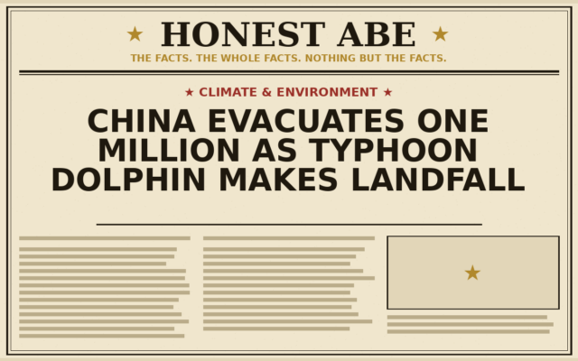 China Evacuates One Million as Typhoon Dolphin Makes Landfall
