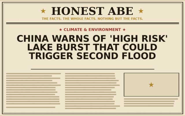 China Warns of ‘High Risk’ Lake Burst That Could Trigger Second Flood