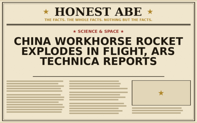 China Workhorse Rocket Explodes in Flight, Ars Technica Reports