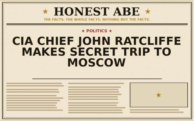CIA Chief John Ratcliffe Makes Secret Trip to Moscow