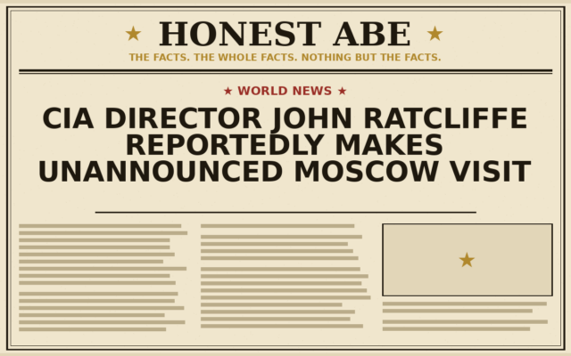 CIA Director John Ratcliffe Reportedly Makes Unannounced Moscow Visit