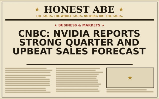 CNBC: Nvidia Reports Strong Quarter and Upbeat Sales Forecast