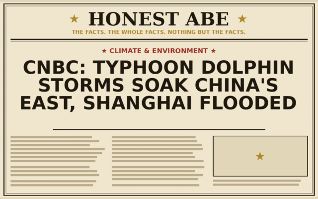 CNBC: Typhoon Dolphin Storms Soak China’s East, Shanghai Flooded