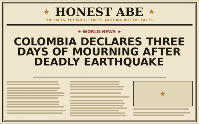 Colombia Declares Three Days of Mourning After Deadly Earthquake