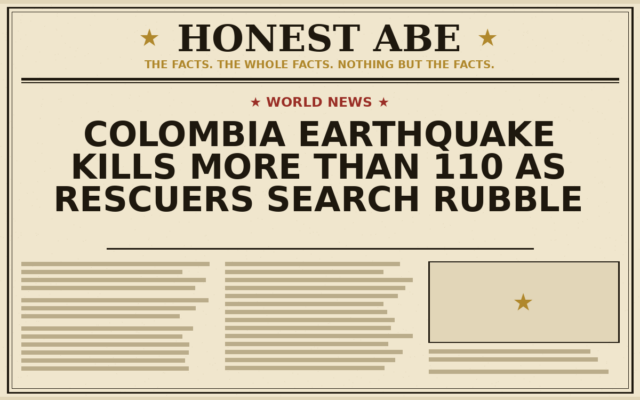 Colombia Earthquake Kills More Than 110 as Rescuers Search Rubble