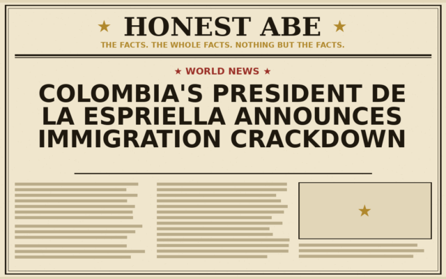 Colombia’s President de la Espriella Announces Immigration Crackdown
