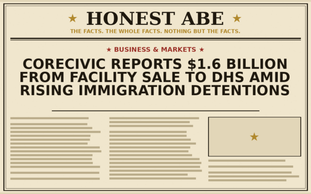 CoreCivic Reports $1.6 Billion From Facility Sale to DHS Amid Rising Immigration Detentions