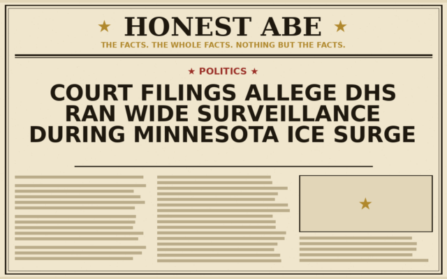 Court Filings Allege DHS Ran Wide Surveillance During Minnesota ICE Surge