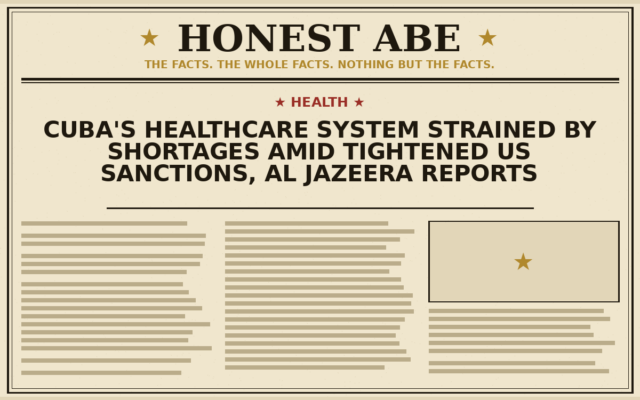 Cuba’s Healthcare System Strained by Shortages Amid Tightened US Sanctions, Al Jazeera Reports
