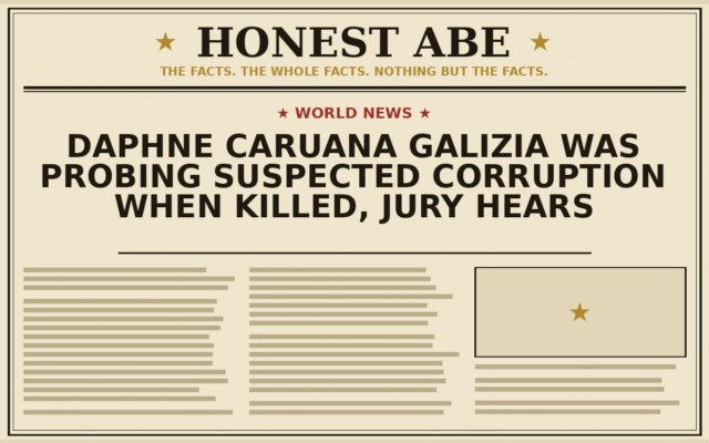 Daphne Caruana Galizia Was Probing Suspected Corruption When Killed, Jury Hears