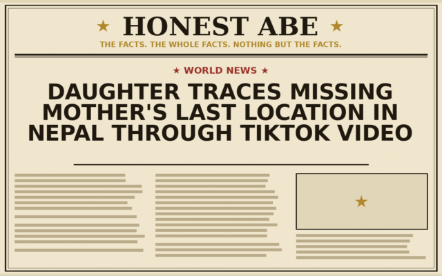Daughter Traces Missing Mother’s Last Location in Nepal Through TikTok Video
