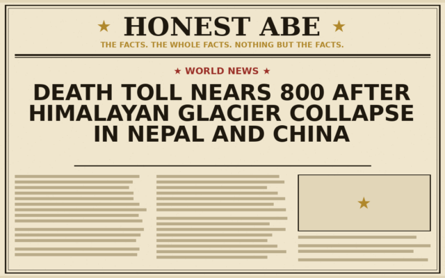 Death Toll Nears 800 After Himalayan Glacier Collapse in Nepal and China