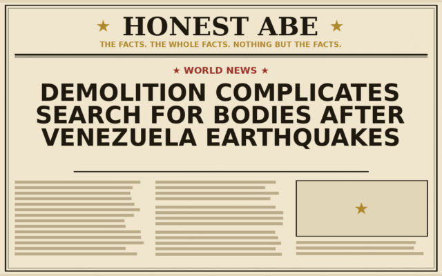 Demolition Complicates Search for Bodies After Venezuela Earthquakes