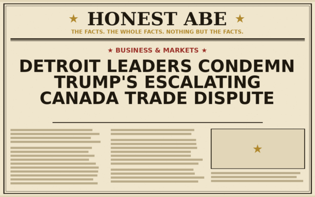 Detroit Leaders Condemn Trump’s Escalating Canada Trade Dispute