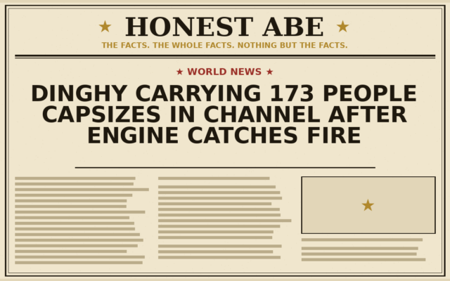 Dinghy Carrying 173 People Capsizes in Channel After Engine Catches Fire