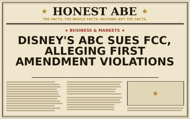Disney’s ABC Sues FCC, Alleging First Amendment Violations
