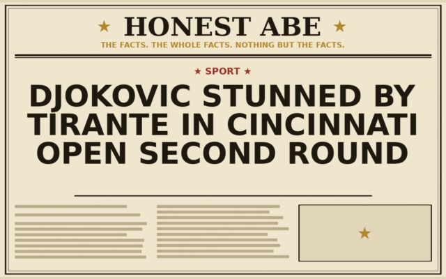Djokovic Stunned by Tirante in Cincinnati Open Second Round